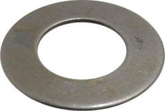 Gardner Spring - #8 Bolt, 0.164" ID, Grade 1074 Steel, Belleville Disc Spring - 0.343" OD, 0.024" High, 0.013" Thick - Industrial Tool & Supply