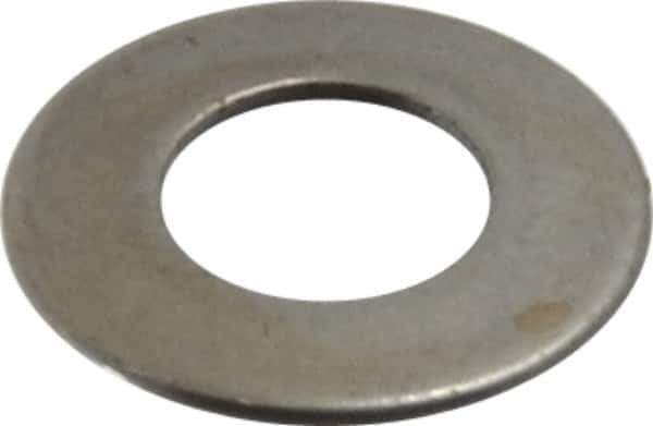 Gardner Spring - #8 Bolt, 0.164" ID, Grade 1074 Steel, Belleville Disc Spring - 0.343" OD, 0.028" High, 0.019" Thick - Industrial Tool & Supply