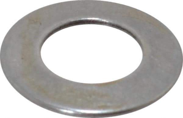 Gardner Spring - #12 Bolt, 0.22" ID, Grade 1074 Steel, Belleville Disc Spring - 7/16" OD, 0.032" High, 0.02" Thick - Industrial Tool & Supply