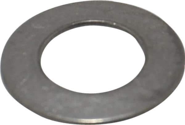 Gardner Spring - 1/4" Bolt, 0.255" ID, Grade 302 Stainless Steel, Belleville Disc Spring - 1/2" OD, 0.036" High, 0.022" Thick - Industrial Tool & Supply