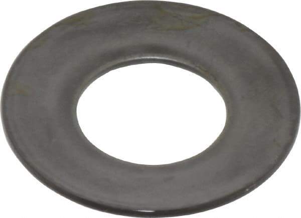 Gardner Spring - 0.4803" ID, Grade 1074 Steel, Belleville Disc Spring - 63/64" OD, 1/16" High, 0.0354" Thick - Industrial Tool & Supply