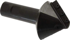 Cutting Tool Technologies - 82° Included Angle, 2.82" Max Cut Diam, 2.82mm Body Diam, 1" Shank Diam, Indexable Countersink - 1.33" LOC, 6 Square Inserts, SPEH 322 Insert Style, Positive Rake, Series PLC - Industrial Tool & Supply