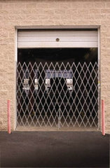 Illinois Engineered Products - 102" High Single Folding Gate - Galvanized Steel, Silver - Industrial Tool & Supply