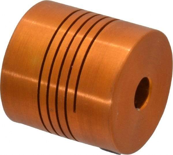 Lovejoy - 3/16" Max Bore Diam, Flexible Screw Hub Coupling - 3/4" OD, 3/4" OAL, Anodized Aluminum - Industrial Tool & Supply