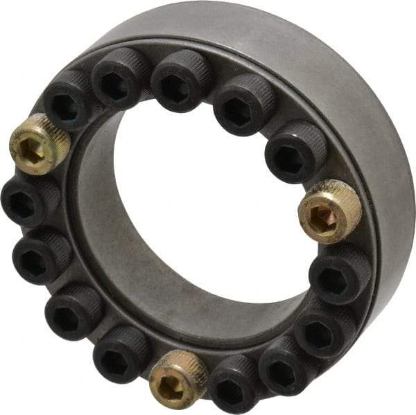Climax Metal Products - M8 Thread, 2-7/16" Bore Diam, 3.74" OD, Shaft Locking Device - 16 Screws, 26,275 Lb Axial Load, 3.74" OAW, 0.787" Thrust Ring Width - Industrial Tool & Supply