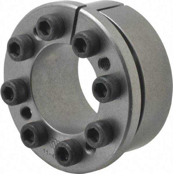 Climax Metal Products - M6 Thread, 1-3/8" Bore Diam, 2.362" OD, Shaft Locking Device - 8 Screws, 10,024 Lb Axial Load, 2.618" OAW, 0.669" Thrust Ring Width, 574 Ft/Lb Max Torque - Industrial Tool & Supply