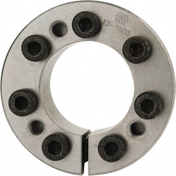 Climax Metal Products - M8 Thread, 1-3/4" Bore Diam, 2.953" OD, Shaft Locking Device - 7 Screws, 16,206 Lb Axial Load, 3.287" OAW, 0.787" Thrust Ring Width, 1,182 Ft/Lb Max Torque - Industrial Tool & Supply