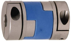 Lovejoy - 3/16" Max Bore Diam, Flexible Oldham Coupling - 0.789" OD, 1.3" OAL, Aluminum Hub with Polyacetal Insert, Order 2 Hubs with Same OD & 1 Insert for Complete Coupling - Industrial Tool & Supply