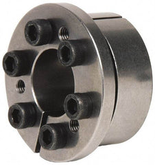 Climax Metal Products - M8 Thread, 2-3/8" Bore Diam, 3.543" OD, Shaft Locking Device - 8 Screws, 18,521 Lb Axial Load, 3.858" OAW, 0.787" Thrust Ring Width, 1,833 Ft/Lb Max Torque - Industrial Tool & Supply