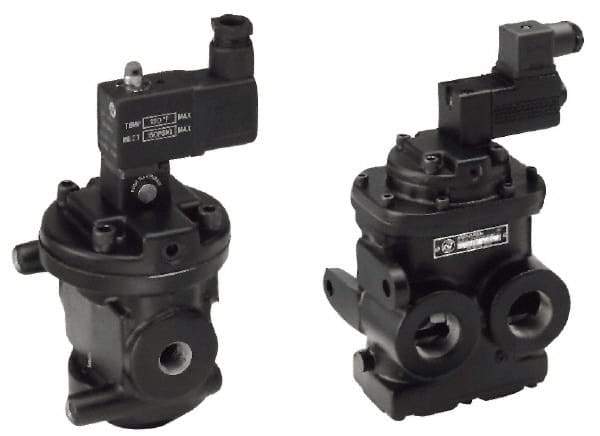 Norgren - 6.5 CV Rate, 3/4" NPT Inlet 1/2 Basic Valves - 3/4" NPT Inlet, Poppet Valve, Solenoid Actuator - Industrial Tool & Supply