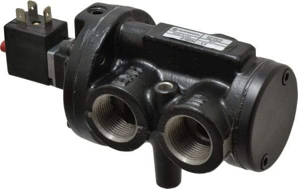 Norgren - 5.4 CV Rate, 3/4" NPT Inlet 1/2 Basic Valves - 3/4" NPT Inlet, Poppet Valve, Solenoid Actuator - Industrial Tool & Supply