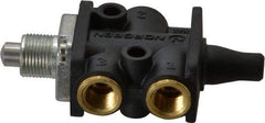 Norgren - 0.34 CV Rate, 1/8" NPT Inlet 3/2 Super Mechanical Valve - 1/8" NPT Inlet, Packed Spool Valve, Plunger Actuator - Industrial Tool & Supply