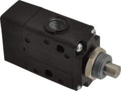 Norgren - 0.98 CV Rate, 1/4" NPT Inlet 3/2 Super Mechanical Valve - 1/4" NPT Inlet, Packed Spool Valve, Plunger Actuator - Industrial Tool & Supply