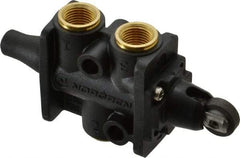 Norgren - 0.34 CV Rate, 1/8" NPT Inlet 3/2 Super Mechanical Valve - 1/8" NPT Inlet, Packed Spool Valve, Roller Actuator - Industrial Tool & Supply