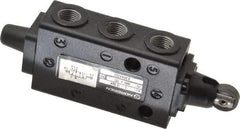 Norgren - 0.34 CV Rate, 1/8" NPT Inlet 5/2 Super Mechanical Valve - 1/8" NPT Inlet, Packed Spool Valve, Roller Actuator - Industrial Tool & Supply
