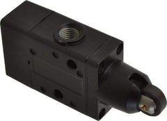 Norgren - 0.98 CV Rate, 1/4" NPT Inlet 3/2 Super Mechanical Valve - 1/4" NPT Inlet, Packed Spool Valve, Roller Actuator - Industrial Tool & Supply
