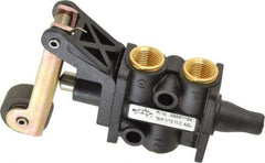 Norgren - 0.34 CV Rate, 1/8" NPT Inlet 3/2 Super Mechanical Valve - 1/8" NPT Inlet, Packed Spool Valve, Roller Lever Actuator - Industrial Tool & Supply
