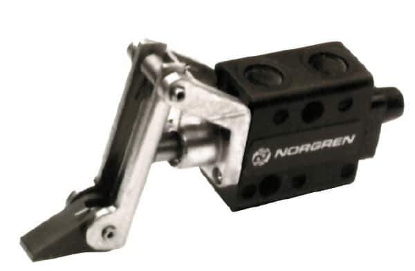 Norgren - 0.34 CV Rate, 1/8" NPT Inlet 5/2 Super Mechanical Valve - 1/8" NPT Inlet, Packed Spool Valve, One Way, Trip Actuator - Industrial Tool & Supply