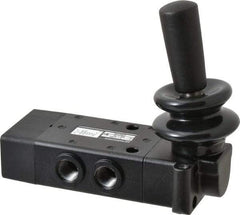 Norgren - 1/4" NPT Packed Spool Valve - Lever Type, Lever Activation & 0.98 CV Rate - Industrial Tool & Supply