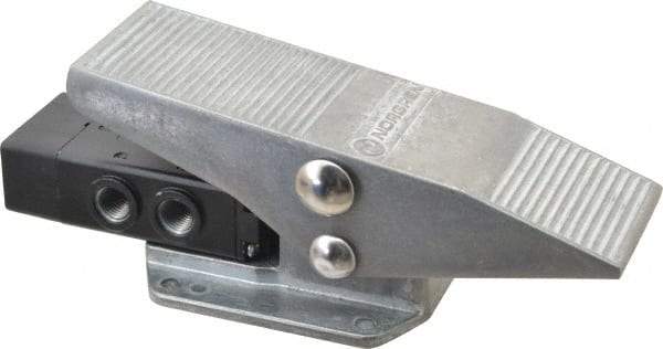 Norgren - 1/4" NPT Packed Spool Valve - 4-Way, Pedal Type, Pedal Activation & 0.98 CV Rate - Industrial Tool & Supply