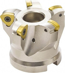 Seco - 4 Inserts, 1.6535" Cutter Diam, 0.0394" Max Depth of Cut, Indexable High-Feed Face Mill - 0.6299" Arbor Hole Diam, 0.3307" Keyway Width, 1.5748" High, 218.19-125.. Inserts - Industrial Tool & Supply