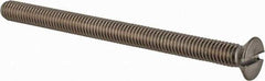 Value Collection - M6x1.00 Metric Coarse, 80mm OAL Slotted Drive Machine Screw - Flat Head, Grade 18-8 & A2 Stainless Steel, Uncoated, Without Washer - Industrial Tool & Supply