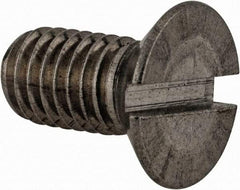Value Collection - M8x1.25 Metric Coarse, 16mm OAL Slotted Drive Machine Screw - Flat Head, Grade 18-8 & A2 Stainless Steel, Uncoated, Without Washer - Industrial Tool & Supply