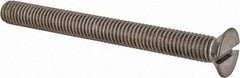 Value Collection - M8x1.25 Metric Coarse, 80mm OAL Slotted Drive Machine Screw - Flat Head, Grade 18-8 & A2 Stainless Steel, Uncoated, Without Washer - Industrial Tool & Supply