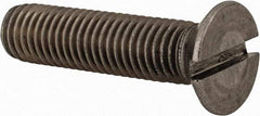 Value Collection - M12x1.75 Metric Coarse, 50mm OAL Slotted Drive Machine Screw - Flat Head, Grade 18-8 & A2 Stainless Steel, Uncoated, Without Washer - Industrial Tool & Supply