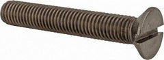 Value Collection - M12x1.75 Metric Coarse, 75mm OAL Slotted Drive Machine Screw - Flat Head, Grade 18-8 & A2 Stainless Steel, Uncoated, Without Washer - Industrial Tool & Supply