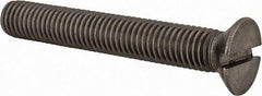 Value Collection - M12x1.75 Metric Coarse, 80mm OAL Slotted Drive Machine Screw - Flat Head, Grade 18-8 & A2 Stainless Steel, Uncoated, Without Washer - Industrial Tool & Supply
