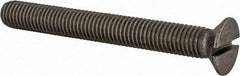 Value Collection - M12x1.75 Metric Coarse, 100mm OAL Slotted Drive Machine Screw - Flat Head, Grade 18-8 & A2 Stainless Steel, Uncoated, Without Washer - Industrial Tool & Supply