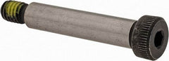 Value Collection - 3/8" Shoulder Diam x 1-3/4" Shoulder Length, 5/16-18 UNC, Hex Socket Shoulder Screw - 4140 Alloy Steel with Nylon Locking Patch, 1/4" Head Height x 9/16" Head Diam - Industrial Tool & Supply