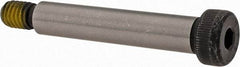 Value Collection - 3/8" Shoulder Diam x 2" Shoulder Length, 5/16-18 UNC, Hex Socket Shoulder Screw - 4140 Alloy Steel with Nylon Locking Patch, 1/4" Head Height x 9/16" Head Diam - Industrial Tool & Supply