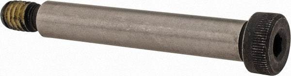 Value Collection - 3/8" Shoulder Diam x 2-1/4" Shoulder Length, 5/16-18 UNC, Hex Socket Shoulder Screw - 4140 Alloy Steel with Nylon Locking Patch, 1/4" Head Height x 9/16" Head Diam - Industrial Tool & Supply