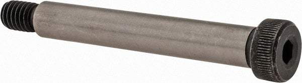 Value Collection - 3/8" Shoulder Diam x 2-1/2" Shoulder Length, 5/16-18 UNC, Hex Socket Shoulder Screw - 4140 Alloy Steel with Nylon Locking Patch, 1/4" Head Height x 9/16" Head Diam - Industrial Tool & Supply
