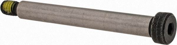 Value Collection - 3/8" Shoulder Diam x 3" Shoulder Length, 5/16-18 UNC, Hex Socket Shoulder Screw - 4140 Alloy Steel with Nylon Locking Patch, 1/4" Head Height x 9/16" Head Diam - Industrial Tool & Supply