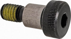 Value Collection - 1/2" Shoulder Diam x 1/2" Shoulder Length, 3/8-16 UNC, Hex Socket Shoulder Screw - 4140 Alloy Steel with Nylon Locking Patch, 5/16" Head Height x 3/4" Head Diam - Industrial Tool & Supply