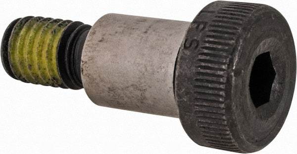 Value Collection - 1/2" Shoulder Diam x 5/8" Shoulder Length, 3/8-16 UNC, Hex Socket Shoulder Screw - 4140 Alloy Steel with Nylon Locking Patch, 5/16" Head Height x 3/4" Head Diam - Industrial Tool & Supply