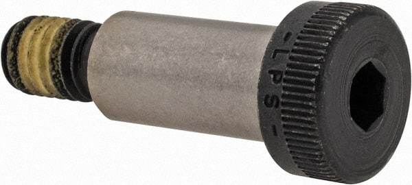 Value Collection - 1/2" Shoulder Diam x 1" Shoulder Length, 3/8-16 UNC, Hex Socket Shoulder Screw - 4140 Alloy Steel with Nylon Locking Patch, 5/16" Head Height x 3/4" Head Diam - Industrial Tool & Supply