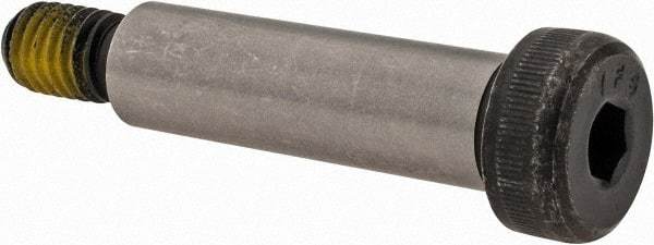 Value Collection - 1/2" Shoulder Diam x 1-3/4" Shoulder Length, 3/8-16 UNC, Hex Socket Shoulder Screw - 4140 Alloy Steel with Nylon Locking Patch, 5/16" Head Height x 3/4" Head Diam - Industrial Tool & Supply