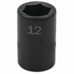 SK - Impact Socket - 3/8"DR 12MM IMPACT SOCKET - Industrial Tool & Supply