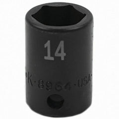 SK - Impact Socket - 3/8"DR 14MM IMPACT SOCKET - Industrial Tool & Supply