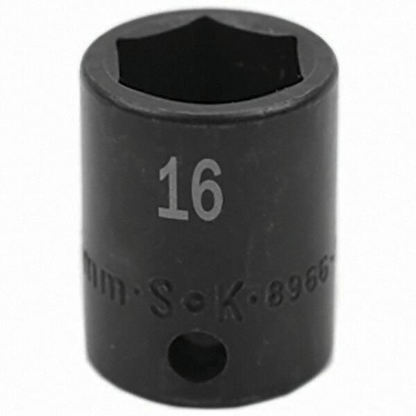 SK - Impact Socket - 3/8"DR 16MM IMPACT SOCKET - Industrial Tool & Supply