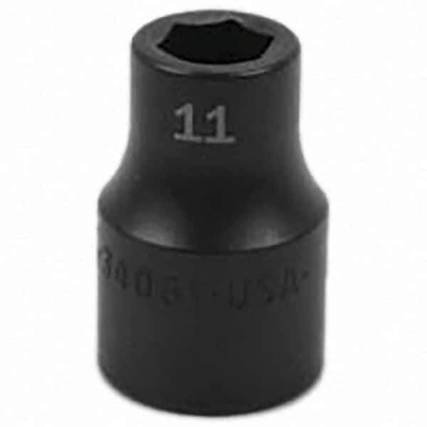 SK - Impact Socket - 1/2"DR 11MM IMPACT SOCKET - Industrial Tool & Supply