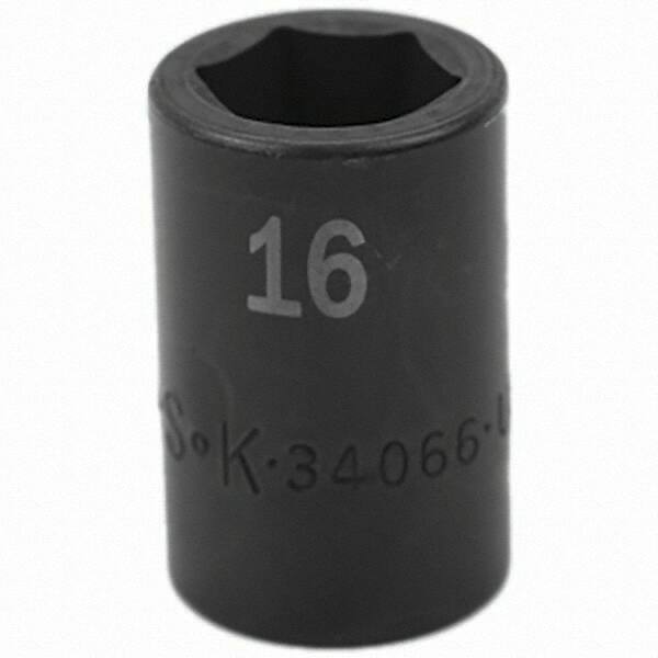 SK - Impact Socket - 1/2"DR 16MM IMPACT SOCKET - Industrial Tool & Supply
