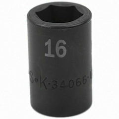 SK - Impact Socket - 1/2"DR 16MM IMPACT SOCKET - Industrial Tool & Supply