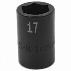 SK - Impact Socket - 1/2"DR 17MM IMPACT SOCKET - Industrial Tool & Supply
