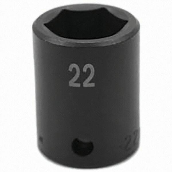 SK - Impact Socket - 1/2"DR 22MM IMPACT SOCKET - Industrial Tool & Supply