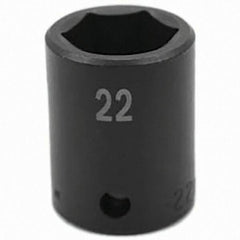 SK - Impact Socket - 1/2"DR 22MM IMPACT SOCKET - Industrial Tool & Supply